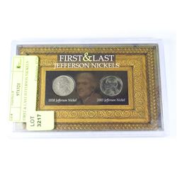 FIRST & LAST JEFFERSON NICKELS