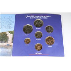 HEINZ RCM UNCIRCULATED U.K  COIN COLLECTION 1983