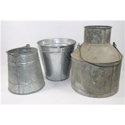 VINTAGE 3 PAILS