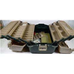 PLANO TACKLE BOX WITH ASSORTED FISHING CONTENTS