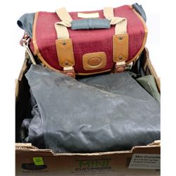 FISHING TACKLE BAG WITH CONTENTS INCL.HELLY HANSEN