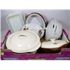 Image 1 : LARGE FLAT OF VARIOUS VINTAGE CASSEROLE & LOAF