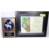 Image 1 : GREYHOUND & RCMP MEMORABILIA PLAQUE AND FRAMED