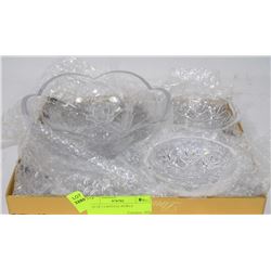 LOT OF 3 CRYSTAL BOWLS