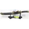 Image 1 : DECORATIVE MACHETE IN CASE WITH STAND