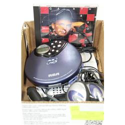 BOX W/RCA CD WALKMAN W/HEADPHONES &
