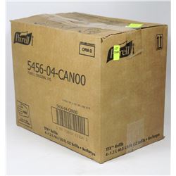 BOX OF 4-1.2L PURELL SANITIZER REFILL CARTRIDGES