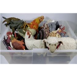 BIN OF COLLECTIBLE ANIMALS