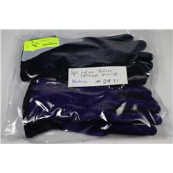 2 PACK OF LADIES DELUXE TEXTING GLOVES - SIZE M