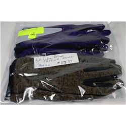 2 PACK OF LADIES DELUXE TEXTING GLOVES - SIZE M