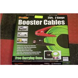 PROGLO BOOSTER CABLES 25'-2GAUGE BRAND NEW IN BOX