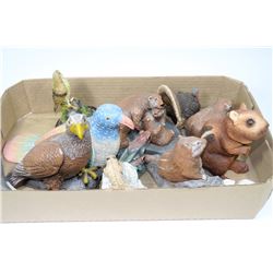 FLAT OF NEW GIFT STORE ITEMS,ORNAMENTS & STATUES
