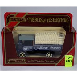 MATCHBOX Y-8 1917 YORKSHIRE STEAM WAGON REPLICA