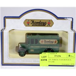 HAMLEYS  PARCEL VAN REPLICA DIE CAST CAR