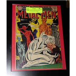 METAL MEN #30 FRAMED COMIC BOOK WITH 12 CENT COVER