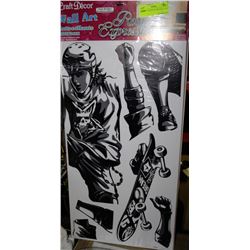 FOUR NEW REMOVEABLE WALL ART DECALS