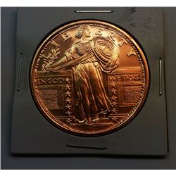 LADY LIBERTY 1 OZ PURE COPPER COIN