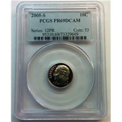 2005 GRADED ROOSEVELT 10 CENT COIN