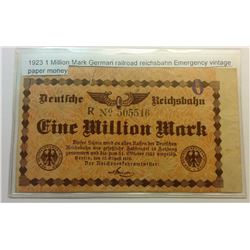 GERMAN 1 MILLION MARK HYPER INFLATION  NOTE