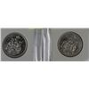 Image 1 : F-LOT OF 2PCS 1963-64 MINT STATE CANADA SILVER