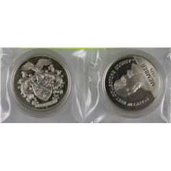 H-LOT OF 2PCS STERLING SILVER PROOF COIN SOCIETY