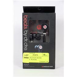 REPLICA BEATS BY DR DRE EARBUDS - BLACK
