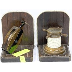 PAIR OF SAILOR BOOK ENDS