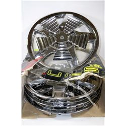 SET OF 4 NEW SPINZ HUBCAPS " YOU STOP,SPINZ WON'T"