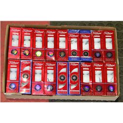 FLAT OF TITLEIST DT-SOLO RECLAIMED GOLF BALLS