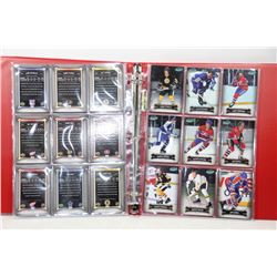 BINDER WITH 6 PAGES OF OLD HOCKEY & VETERANS