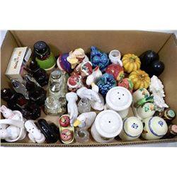 LARGE BOX OF SALT & PEPPER SETS
