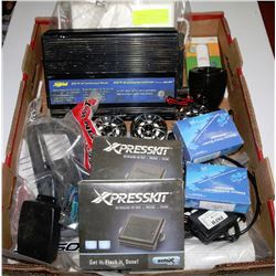 FLAT OF MOTORCYCLE SPEAKERS, AUTO ALARM GOODS ECT