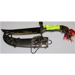 INDIAN STYLE DECORATIVE KNIFE & SHEATH WITH