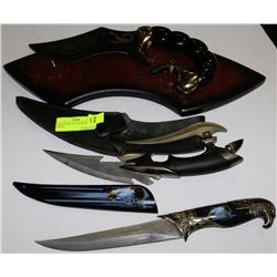 COLLECTION OF 3 DECORATIVE KNIVES