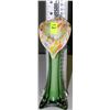 Image 1 : ART GLASS VASE 8"H