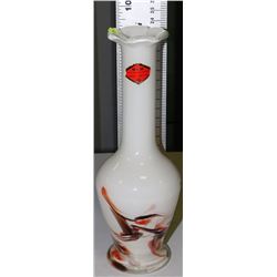 ART GLASS VASE 9"H