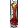 Image 1 : ART GLASS VASE 8"H