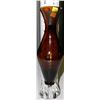 Image 1 : ART GLASS VASE 10"H