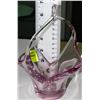 Image 1 : ART GLASS BASKET 8"H