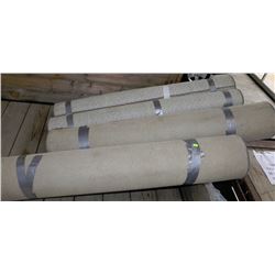 FOUR ROLLS OF CARPET