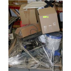 PALLET WITH ACCESSORIES,JERRY CAN ETC