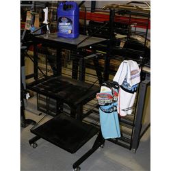 DISPLAY SHELF WITH TOWELS & AIR FRESHNERS