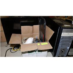 SECURITY CAMERAS  AND COMPUTER TOWER