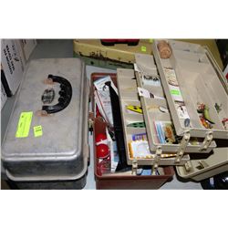 2 TACKLE BOXES & CONTENTS