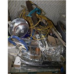 PALLET OF NUTS, BOLTS, ETC.