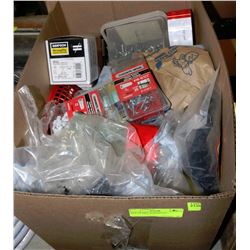 BOX OF MISC SCREWS ETC