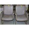 Image 1 : LOT OF 2 GREY CLIENT CHAIRS