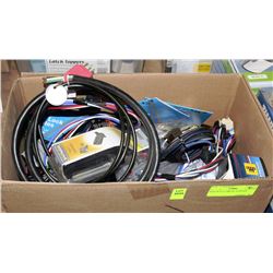 BOX OF ELECTRICAL SUPPLIES