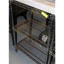 STAINLESS STEEL RACK ON CASTORS