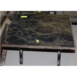 FAUX GRANITE END TABLE